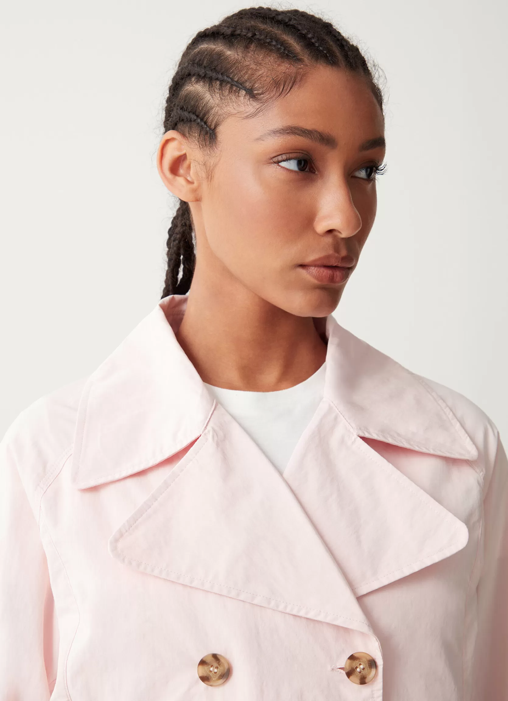 Colmar Double-breasted cotton-look blazer | woman Lightweight Jackets