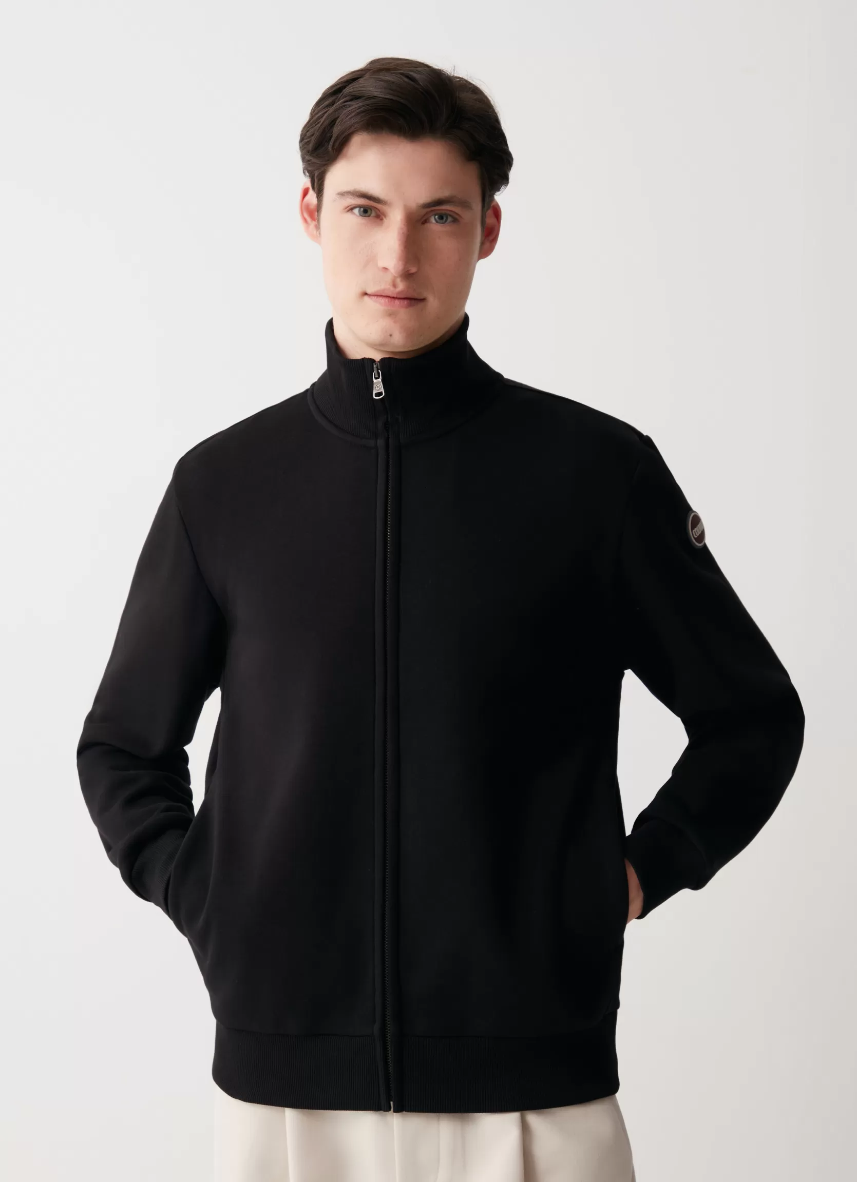 Colmar Full zip, high collar sweatshirt with side pockets | man Sweatshirts