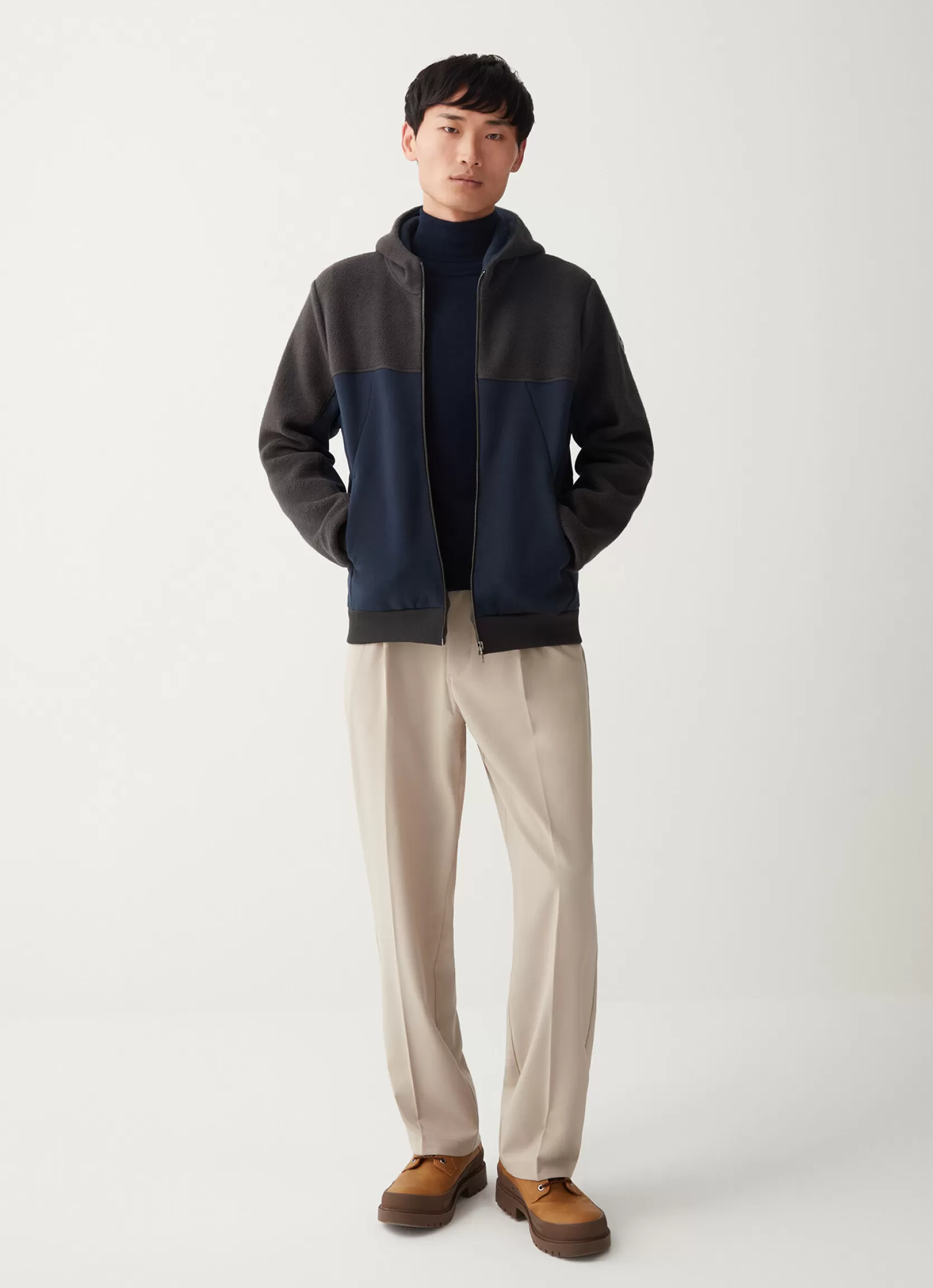 Colmar Hooded cotton blend full zip sweatshirt | man Sweatshirts