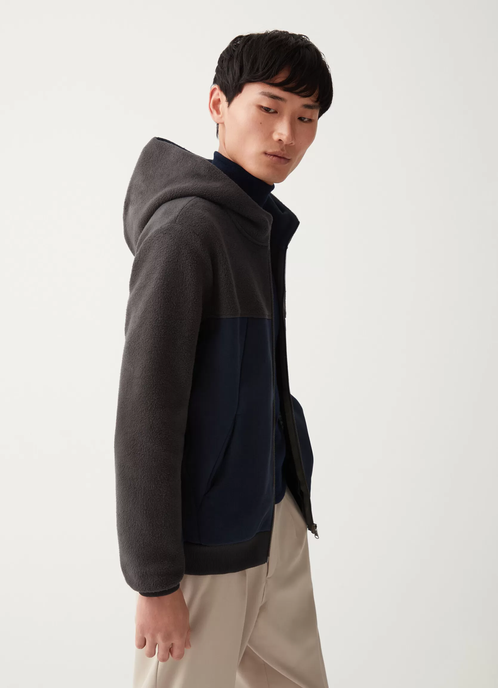 Colmar Hooded cotton blend full zip sweatshirt | man Sweatshirts
