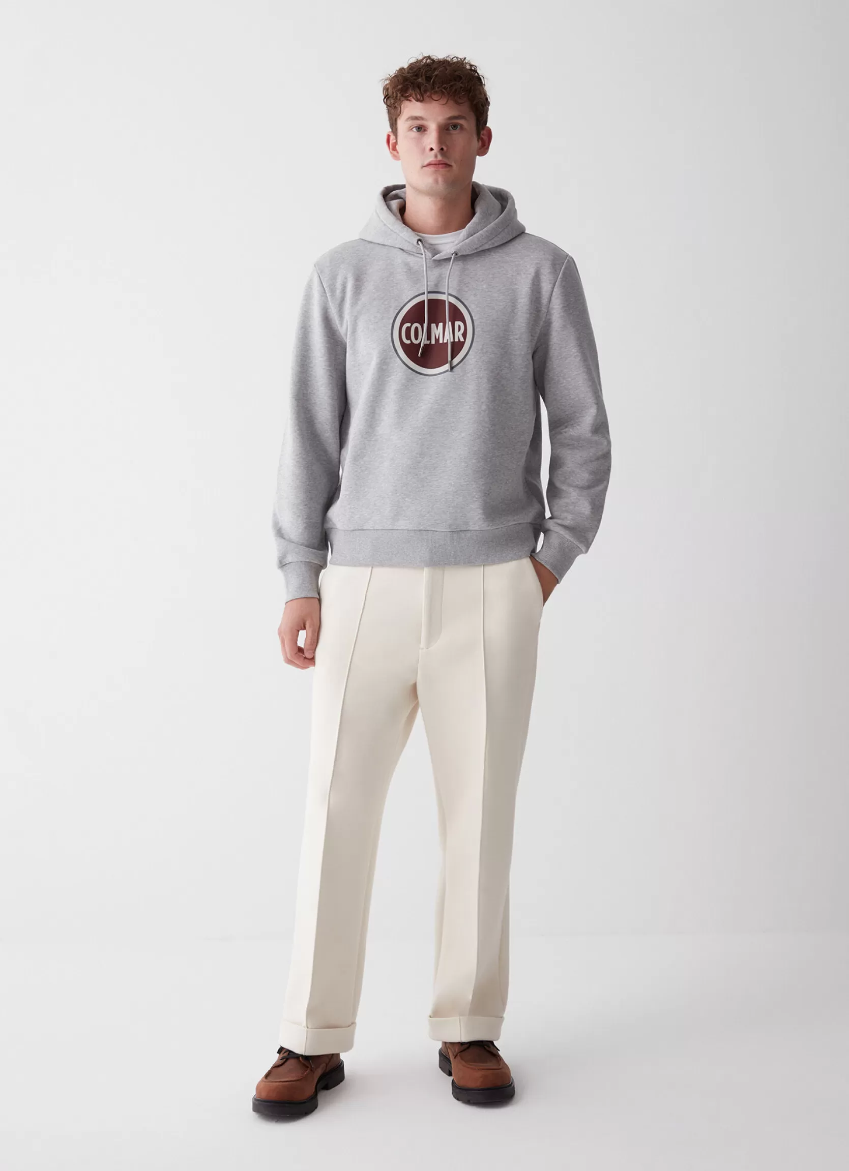 Colmar Hooded sweatshirt with maxi printed logo | man Sweatshirts