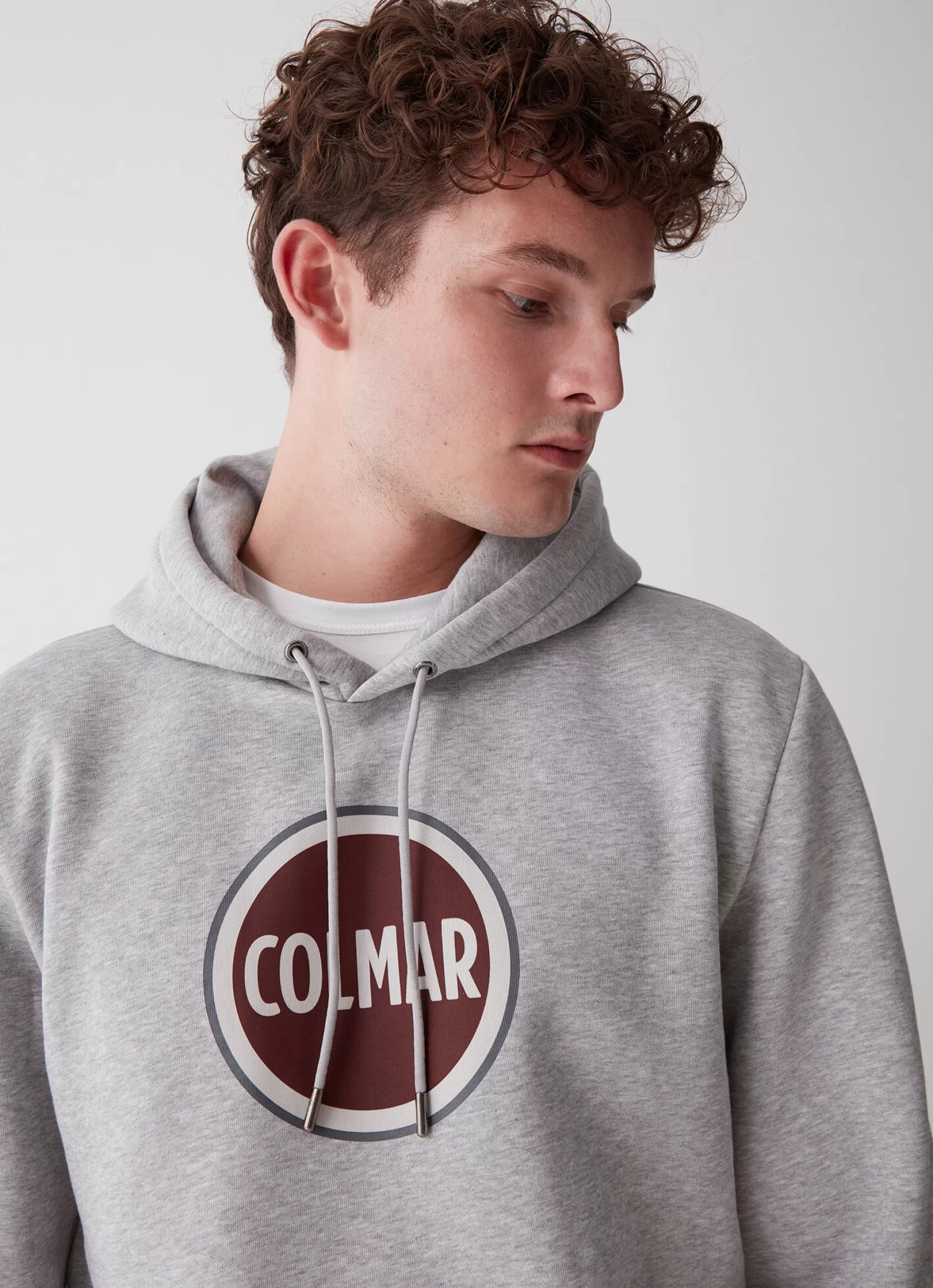 Colmar Hooded sweatshirt with maxi printed logo | man Sweatshirts