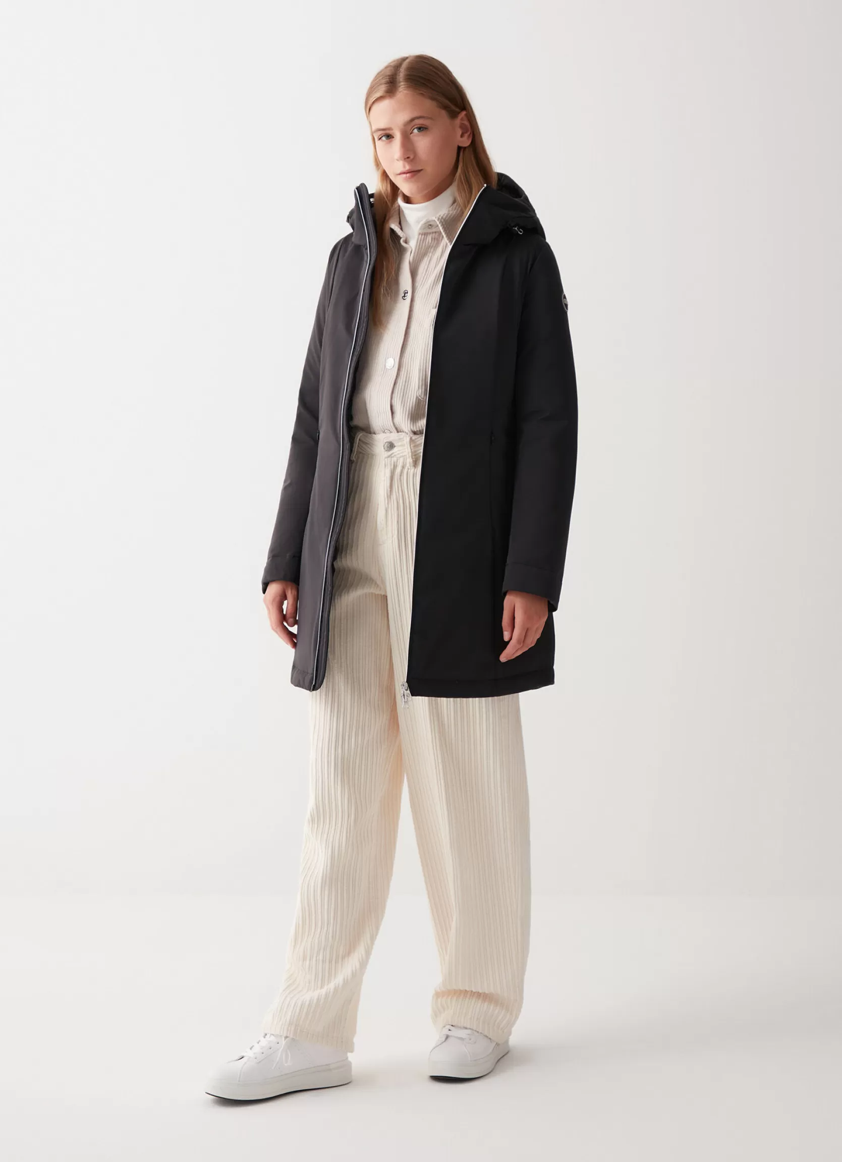 Colmar Long down jacket in 3-layer satin-effect fabric | woman Jackets and Coats | Winter Down Jackets