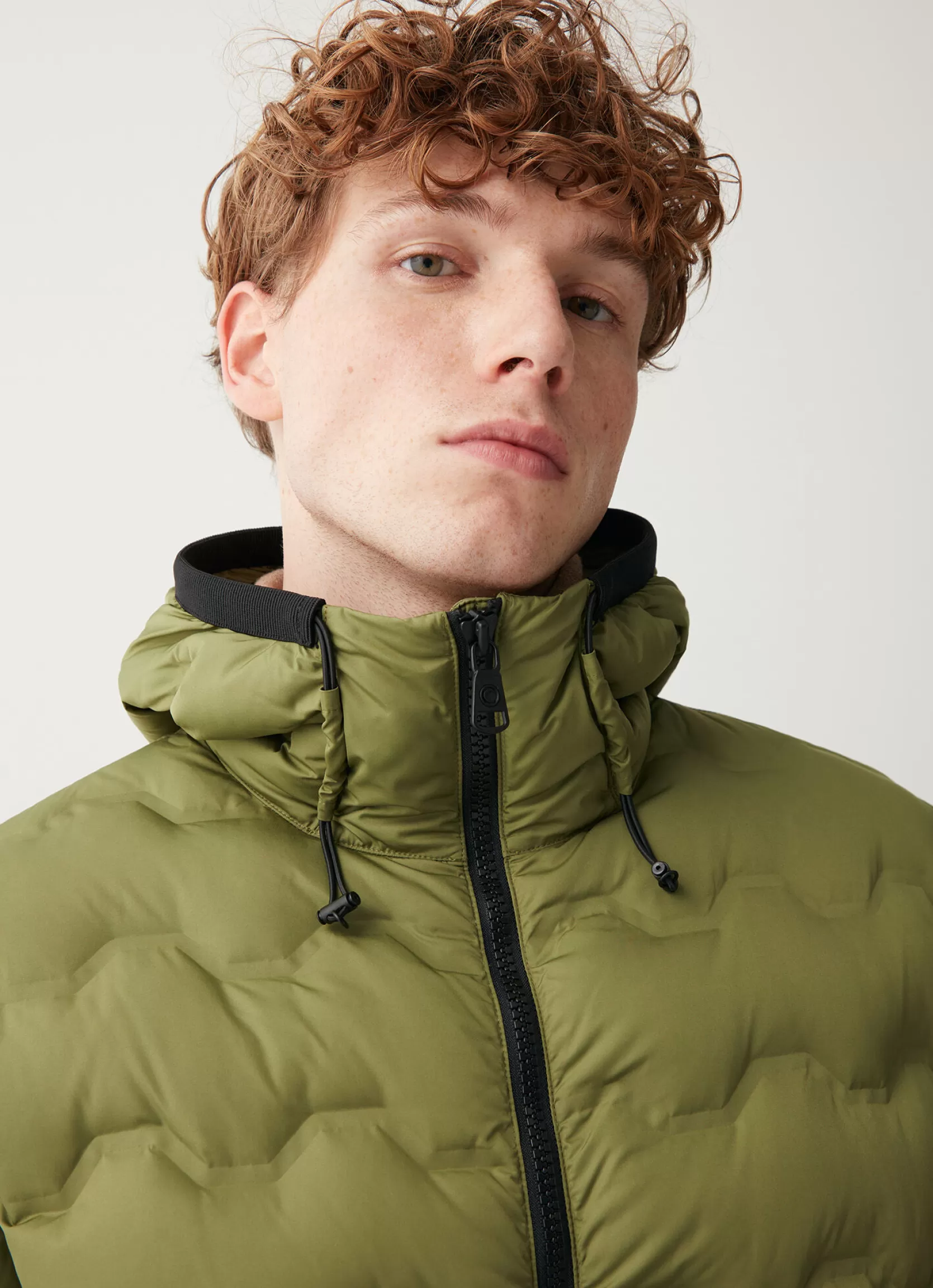 Colmar Quilted-effect down jacket with hood | man Winter Down Jackets