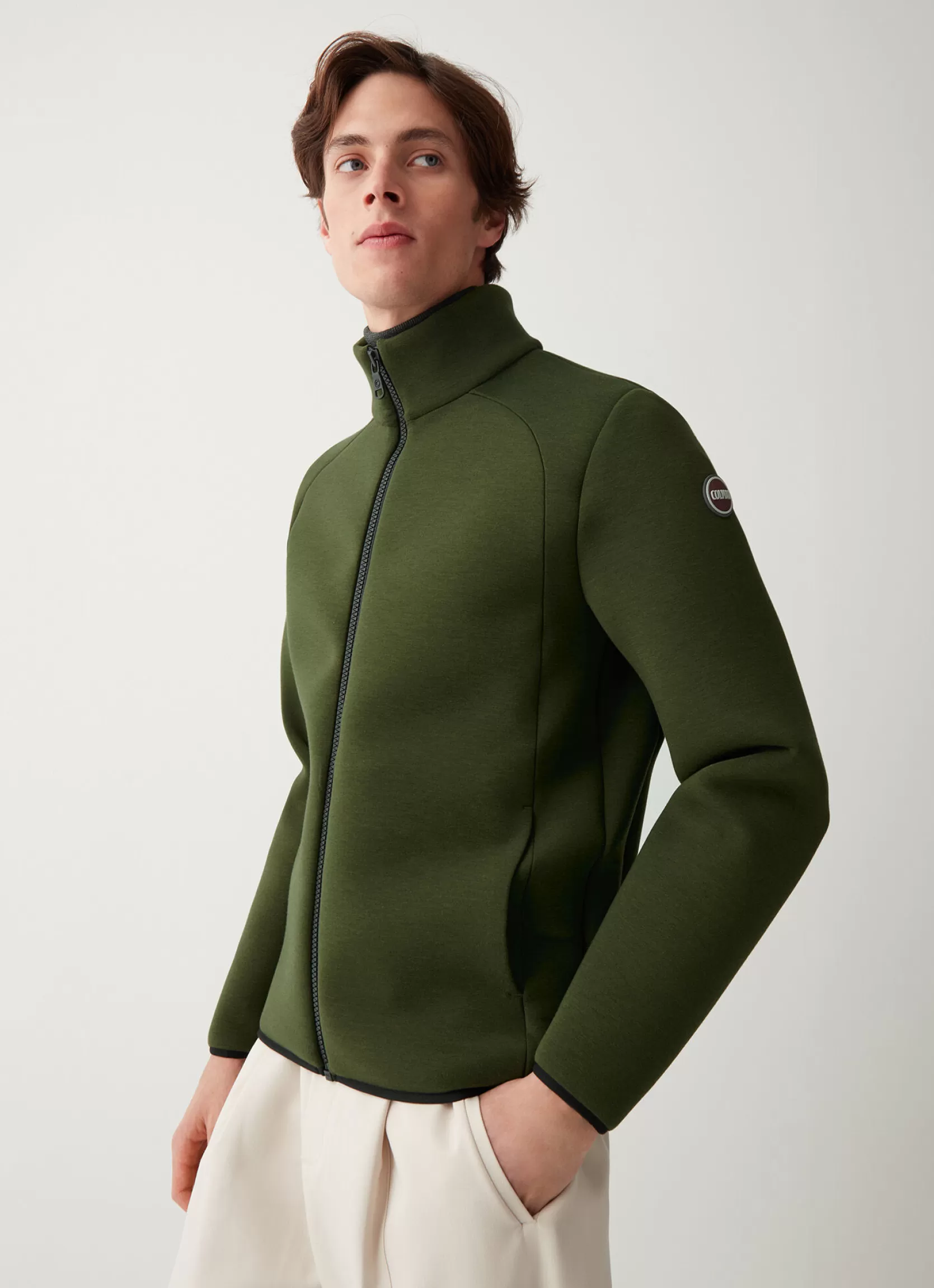 Colmar Scuba-effect full-zip sweatshirt | man Sweatshirts