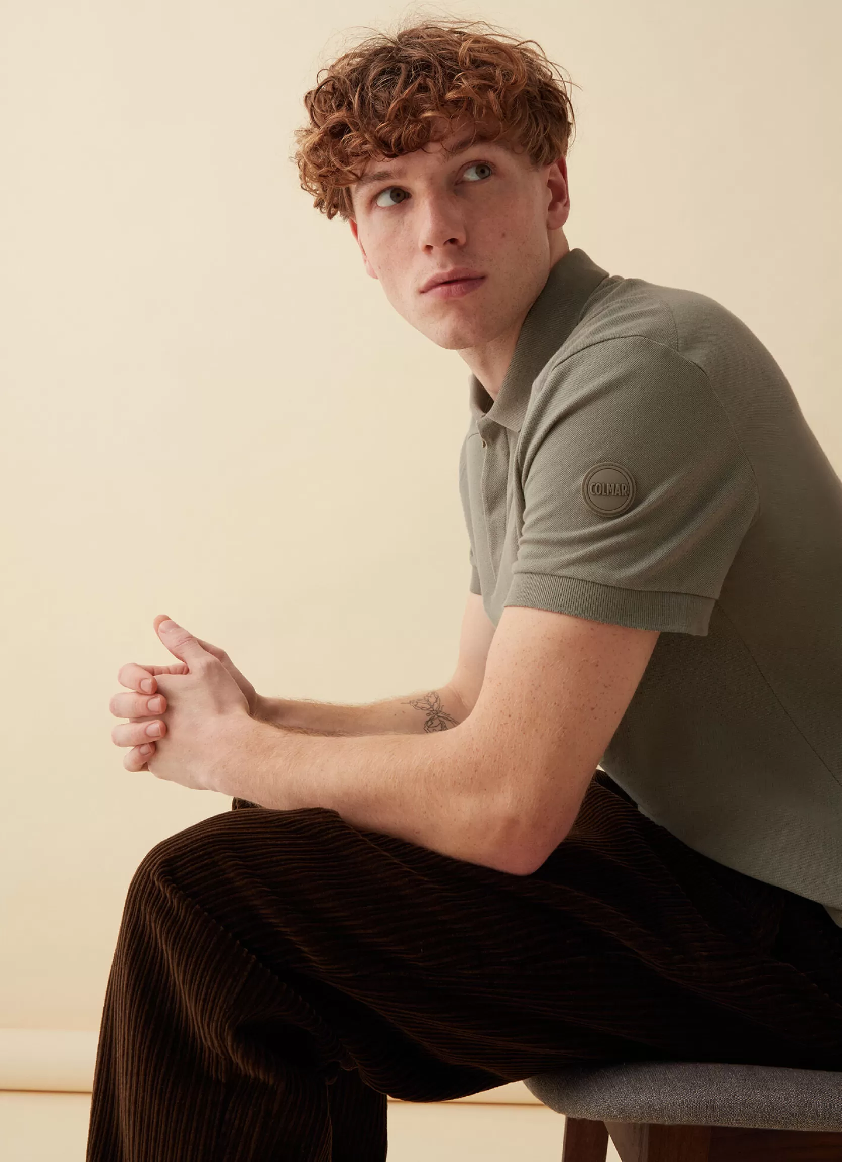 Colmar Short-sleeved t-shirt in cotton pique. | man Recycled Essential | T-shirts and Polo Shirts