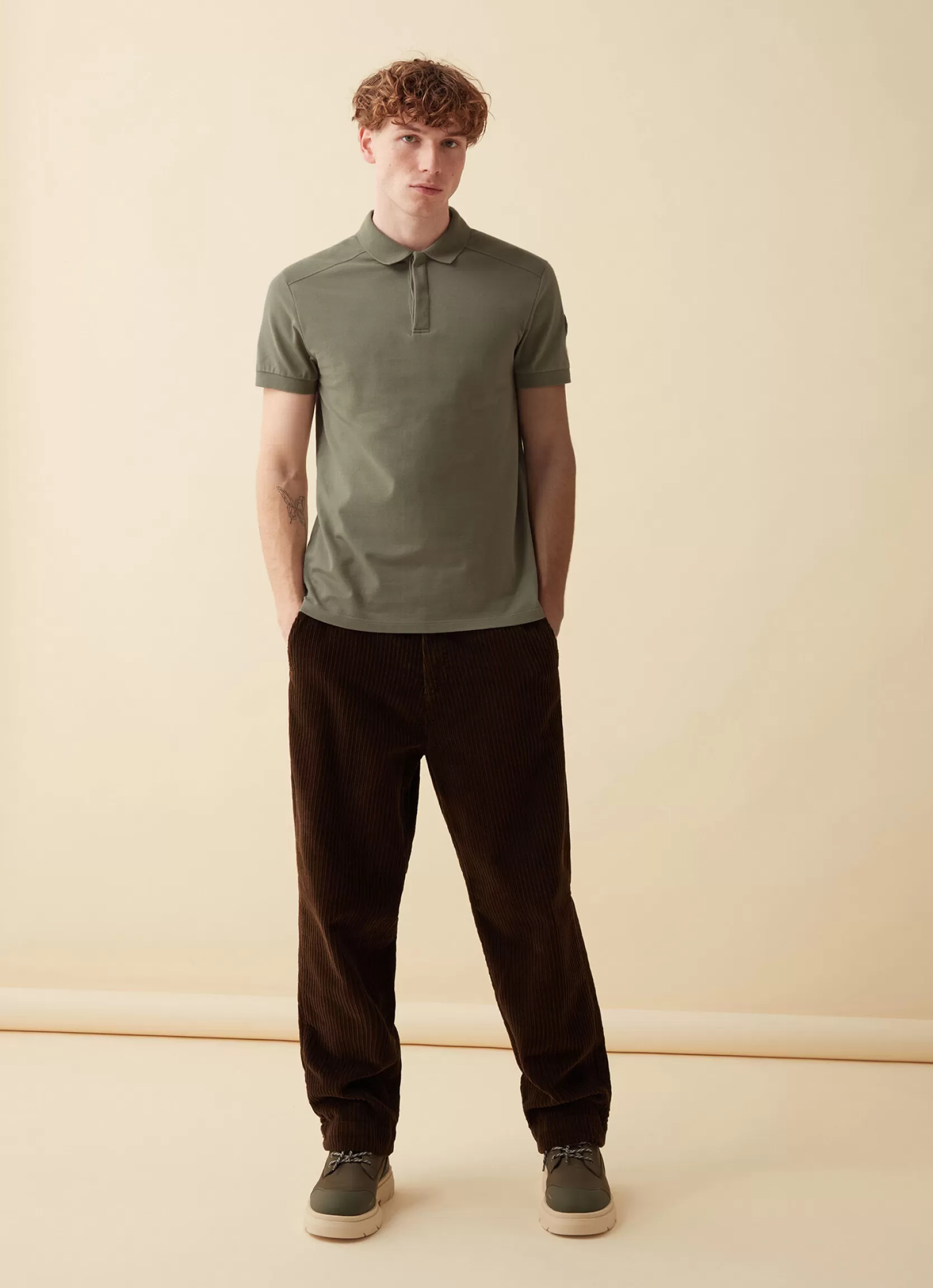 Colmar Short-sleeved t-shirt in cotton pique. | man Recycled Essential | T-shirts and Polo Shirts