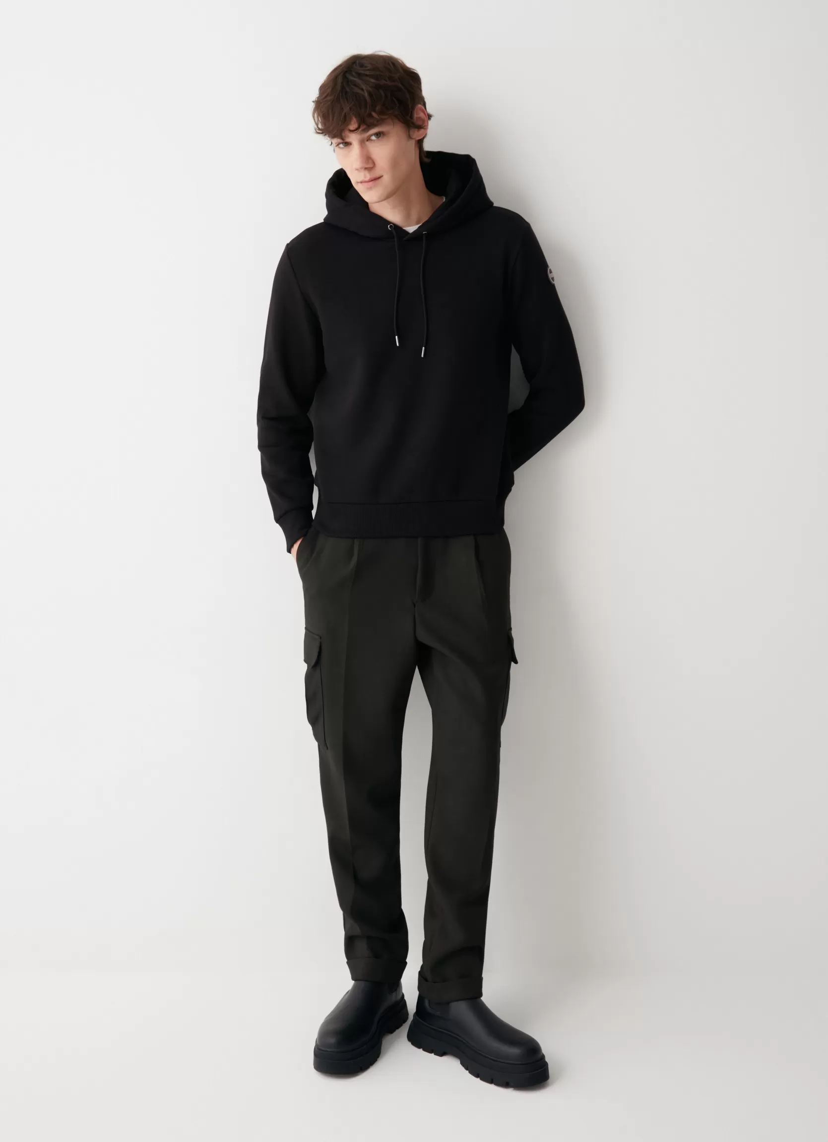 Colmar Solid colour hooded sweatshirt | man Sweatshirts