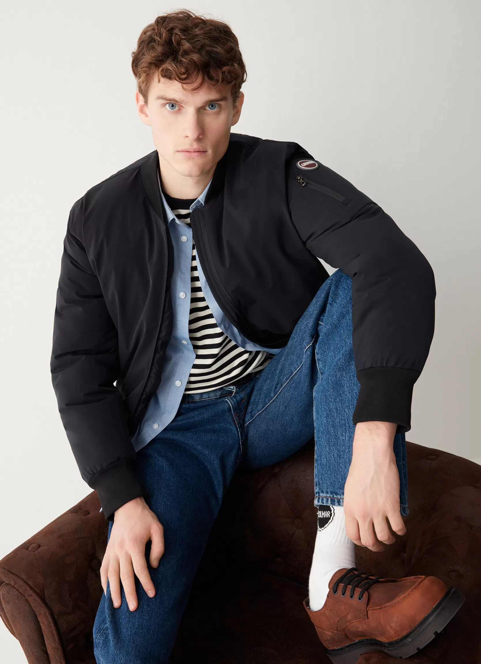 Colmar Sporty bomber jacket with ribbed details | man Winter Down Jackets
