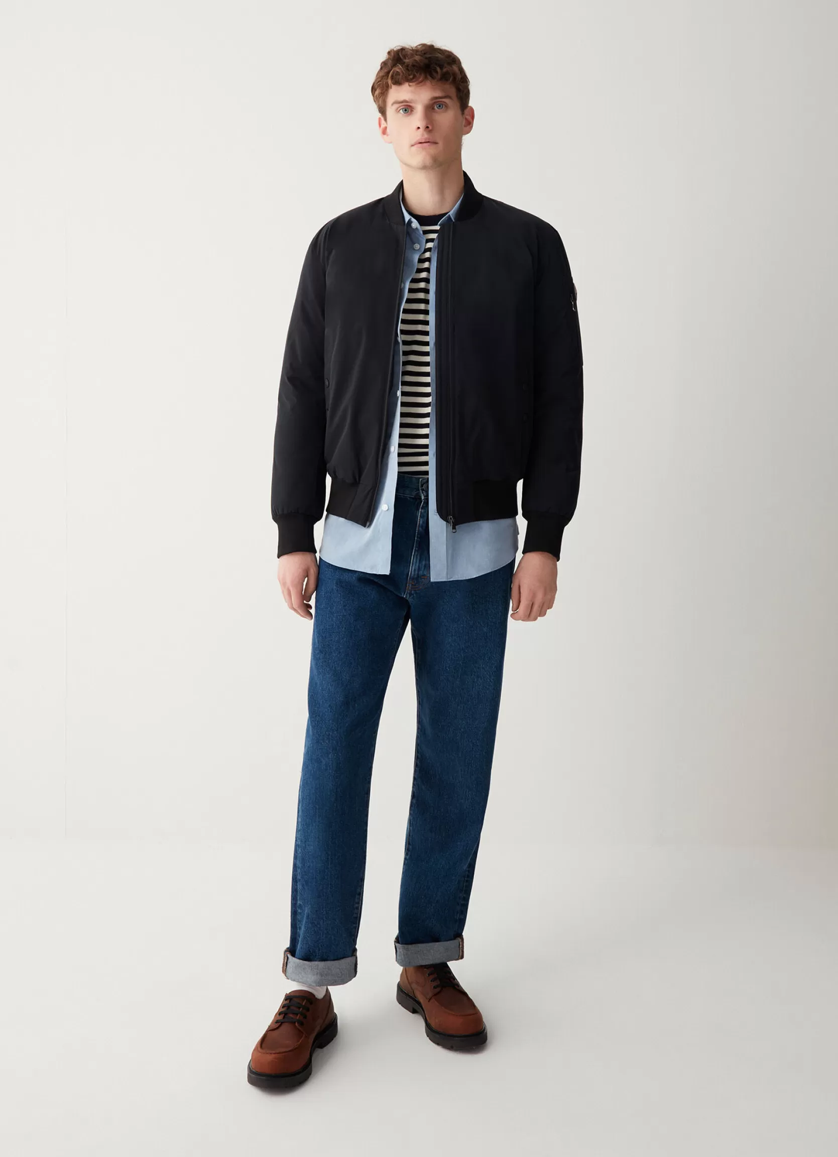 Colmar Sporty bomber jacket with ribbed details | man Winter Down Jackets